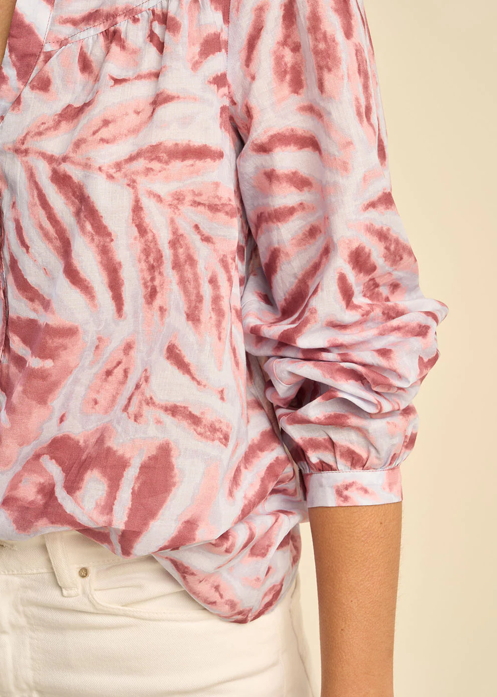 Chemise ample imprimé végétal - Image 4