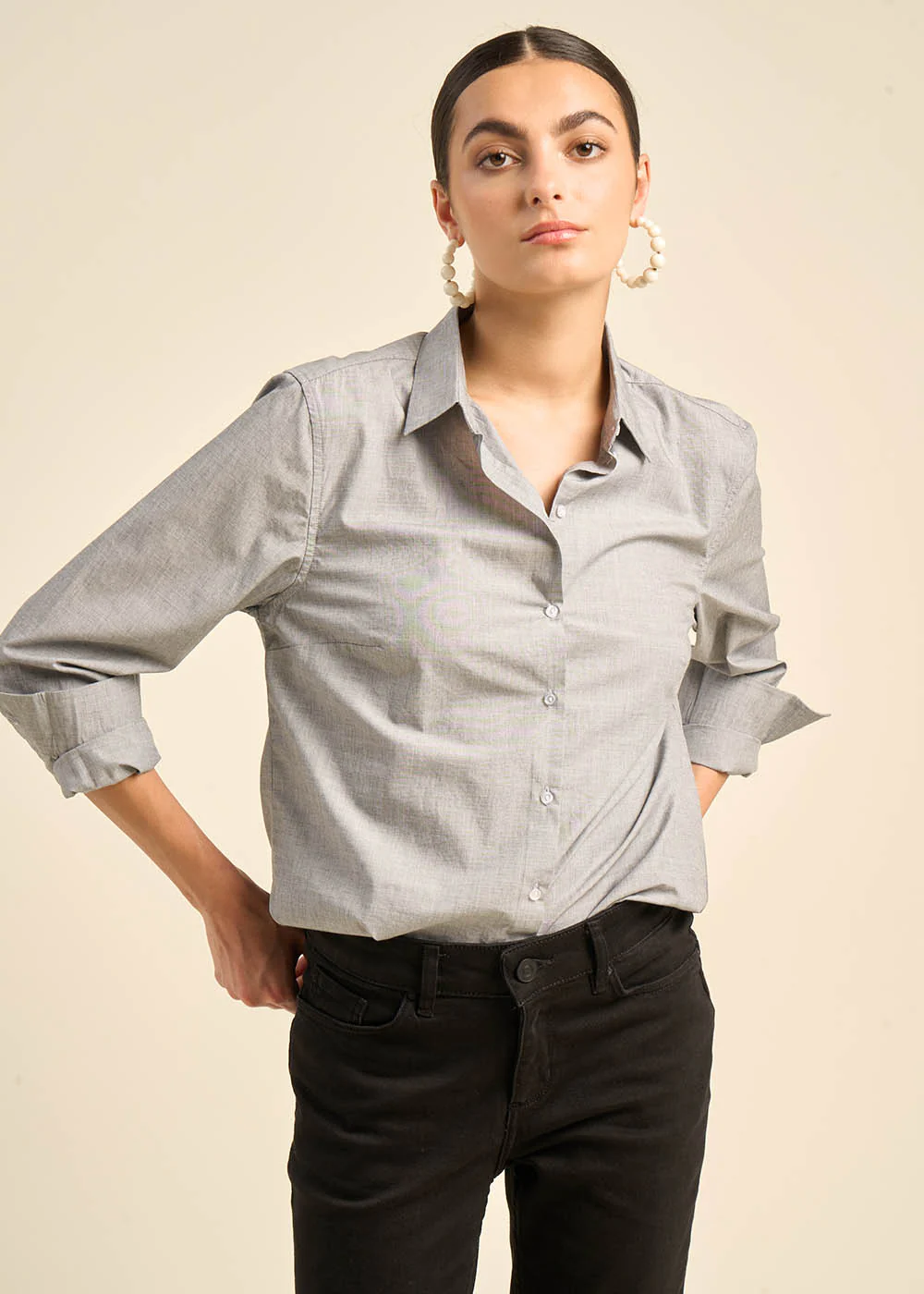Chemise cintrée à manches longues - Image 5