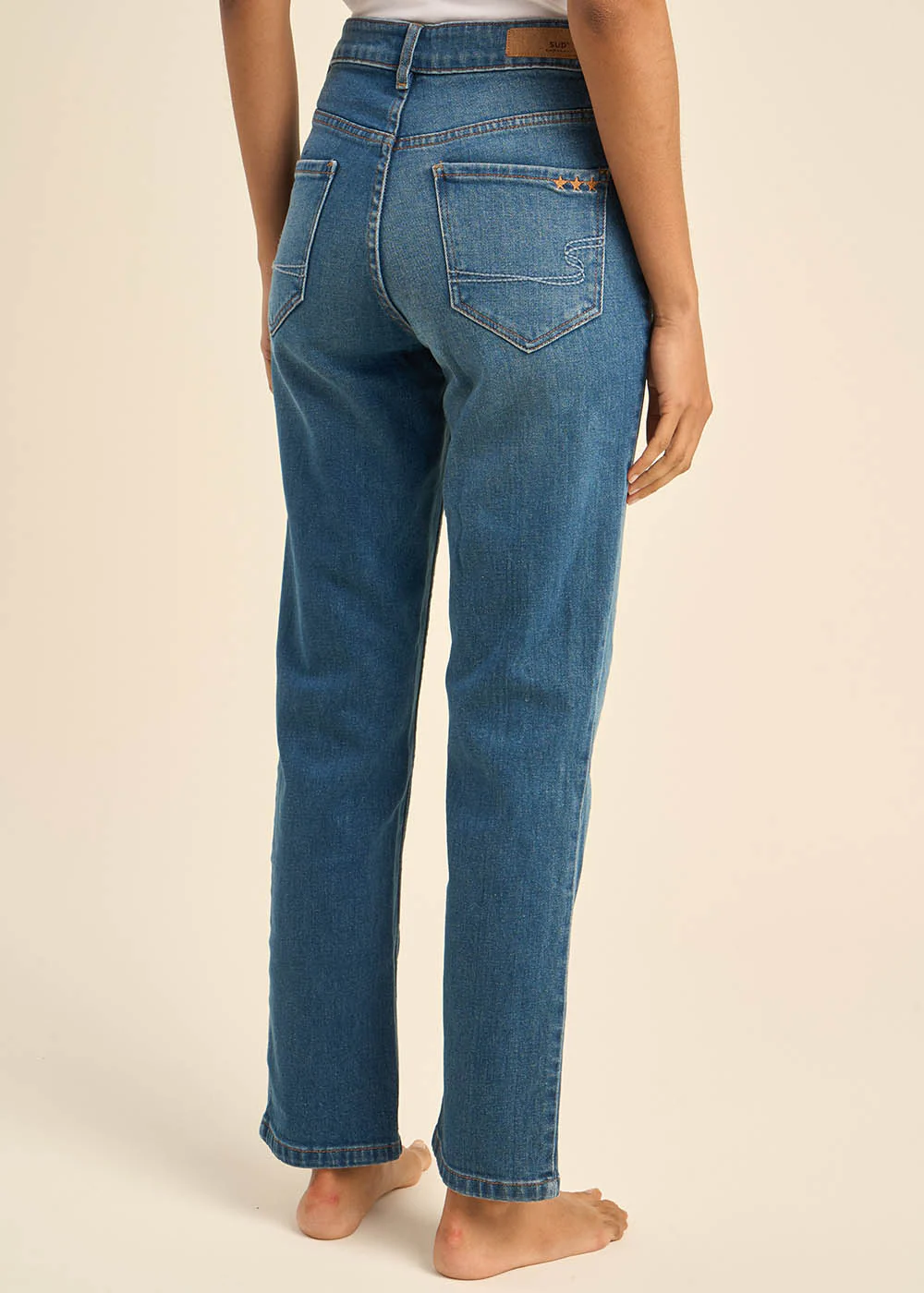 Jean taille haute cinq poches - Image 3