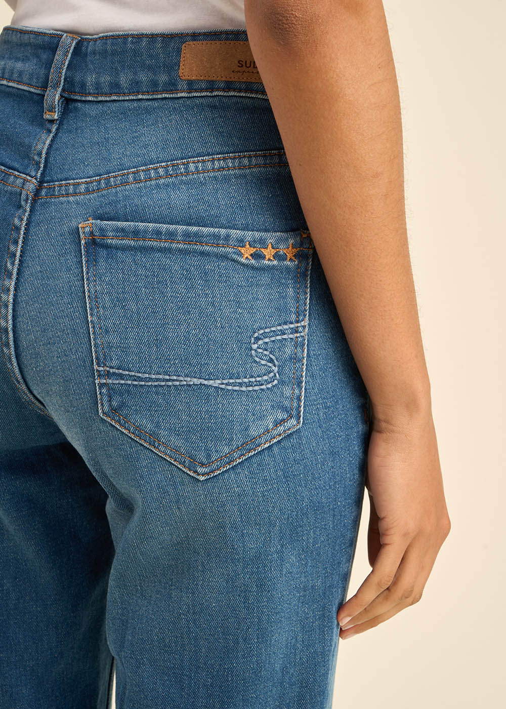 Jean taille haute cinq poches - Image 4
