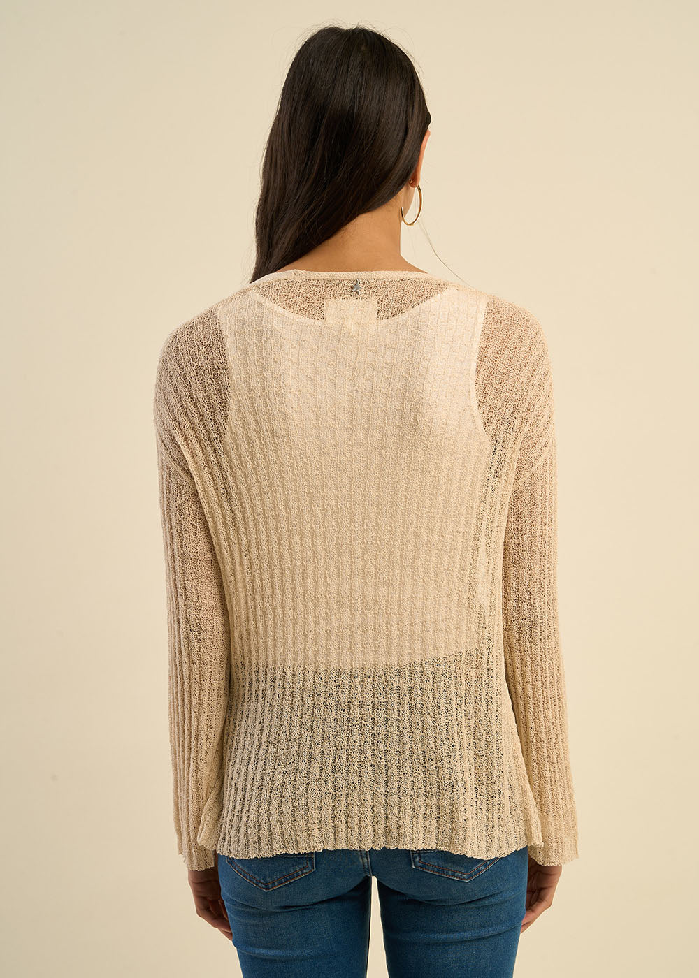 Gilet maille ajourée - Image 3