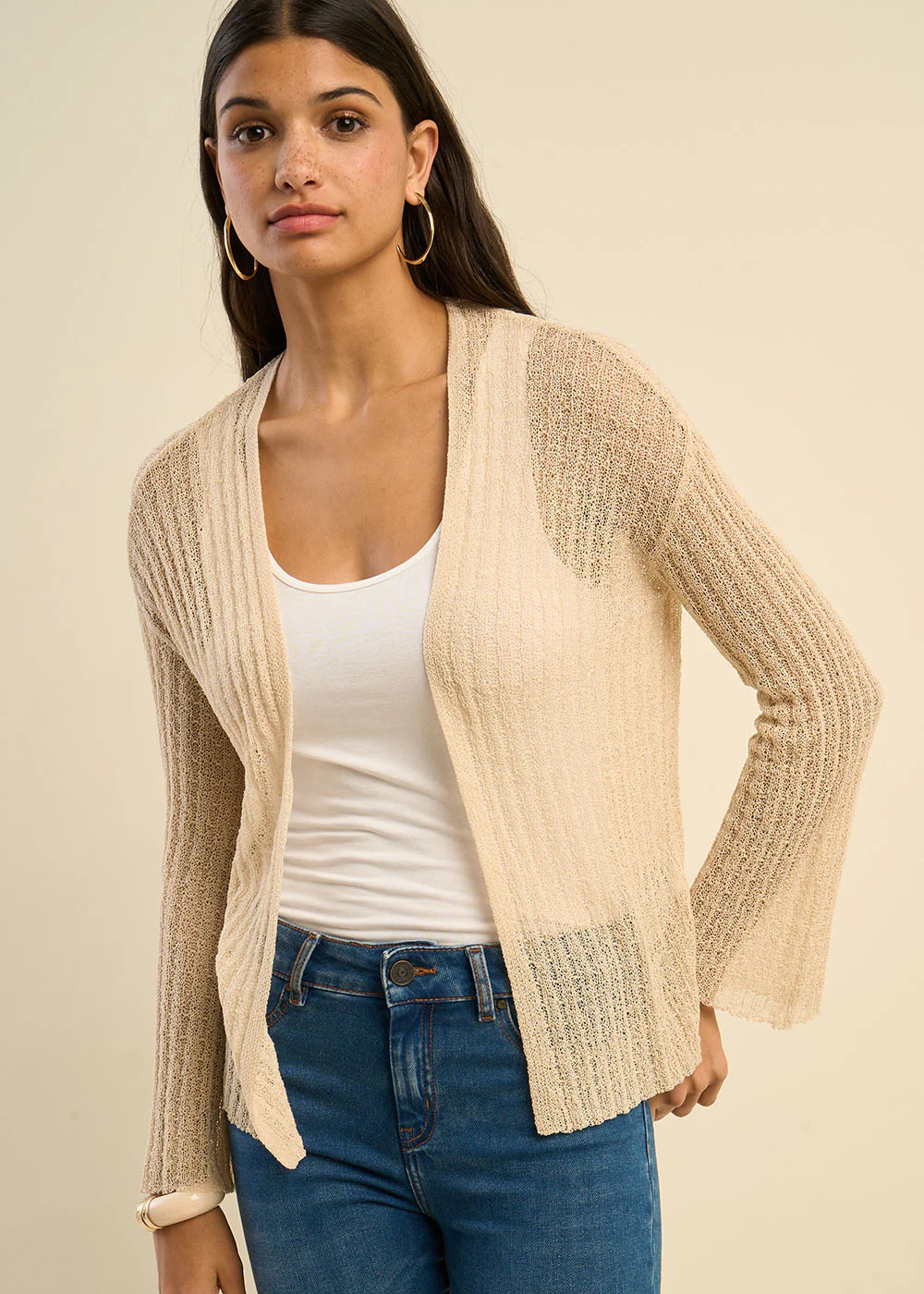 Gilet maille ajourée - Image 4