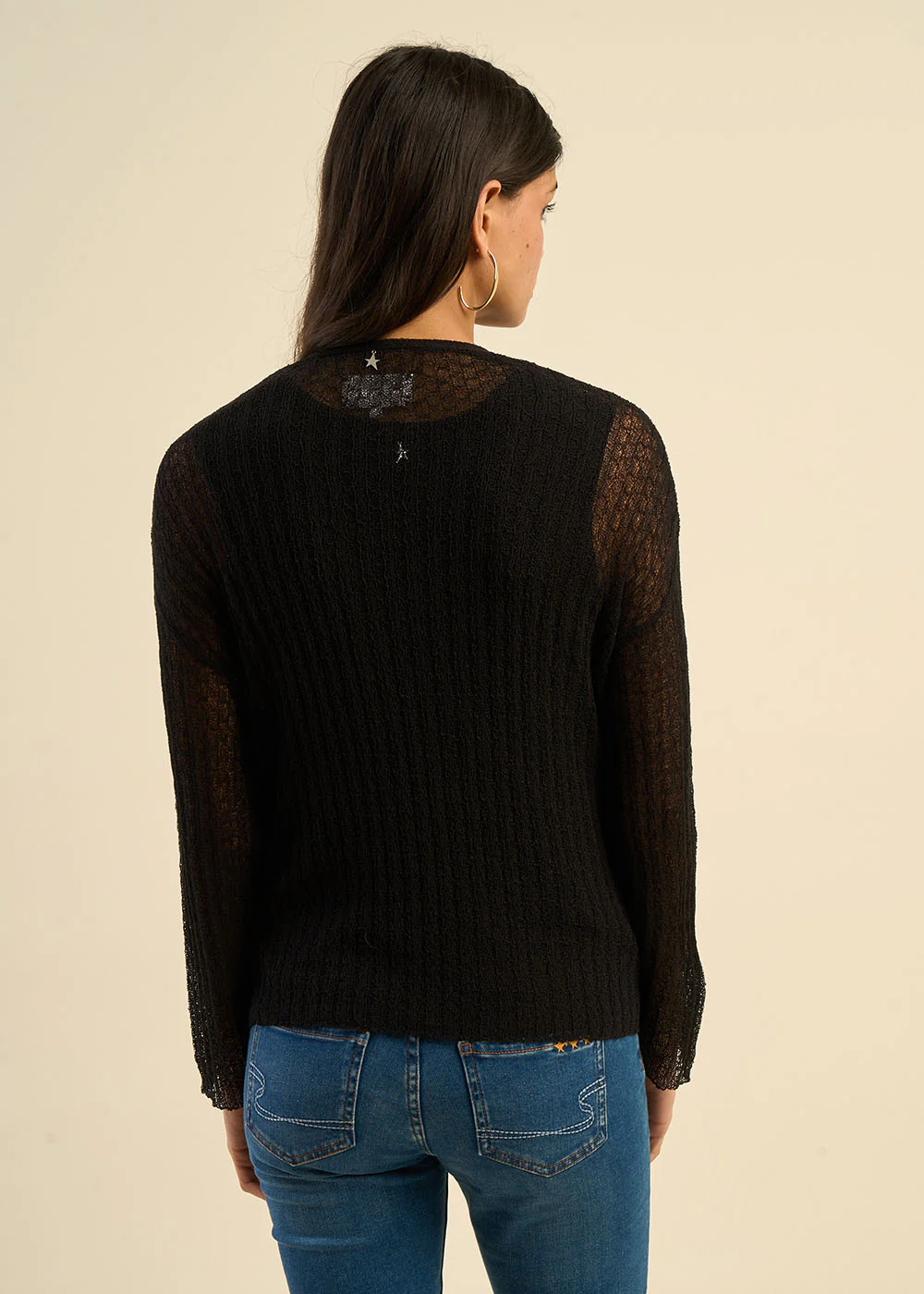 Gilet maille ajourée - Image 3