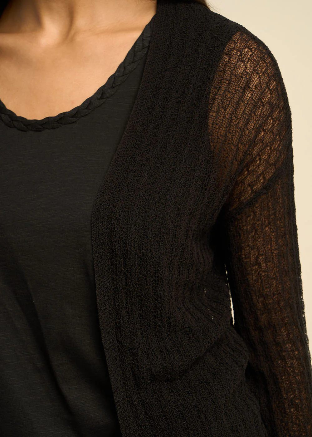 Gilet maille ajourée - Image 4