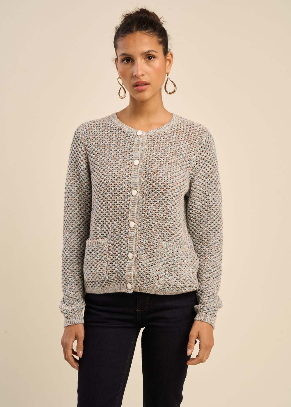 Gilet en lurex boutons bijoux - Image 5