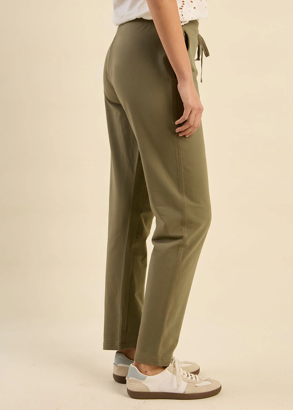 Pantalon de jogging droit avec bande lurex - Image 7