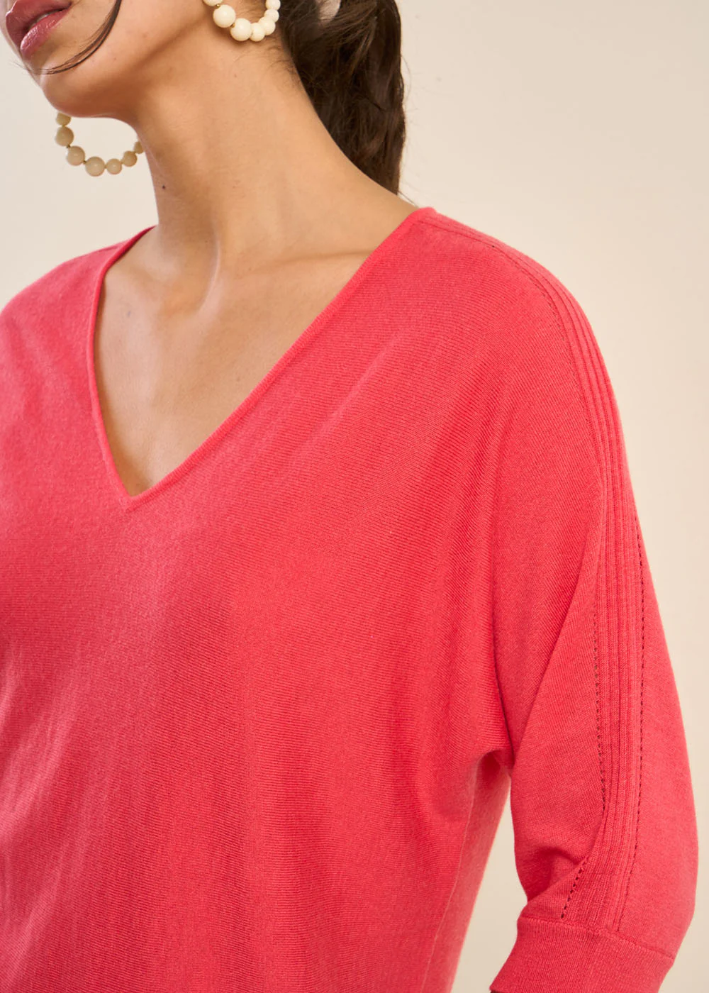 Pull oversize manches chauves souris - Image 4