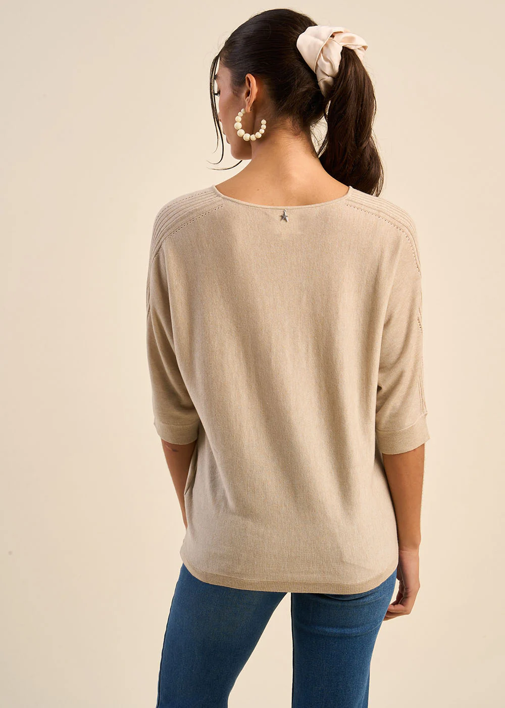 Pull oversize manches chauves souris - Image 3