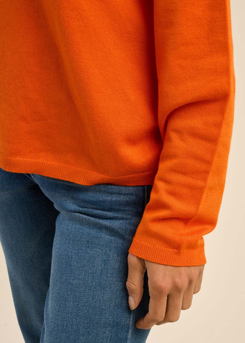 Pull maille fine col V - Image 4