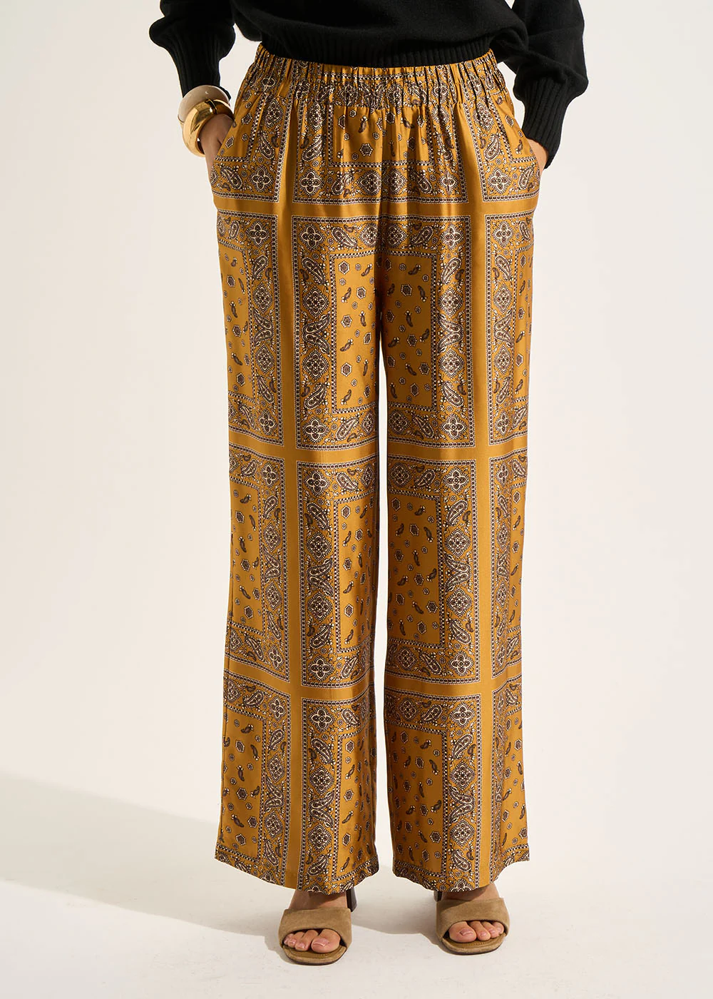 Pantalon fluide imprimé