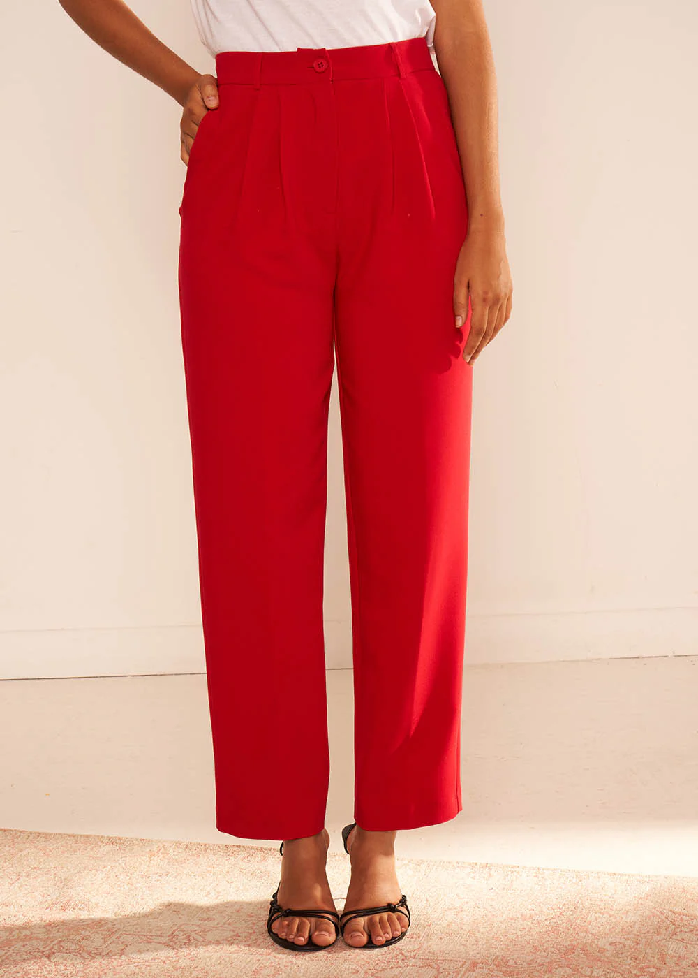 Pantalon tailleur taille haute - Image 5