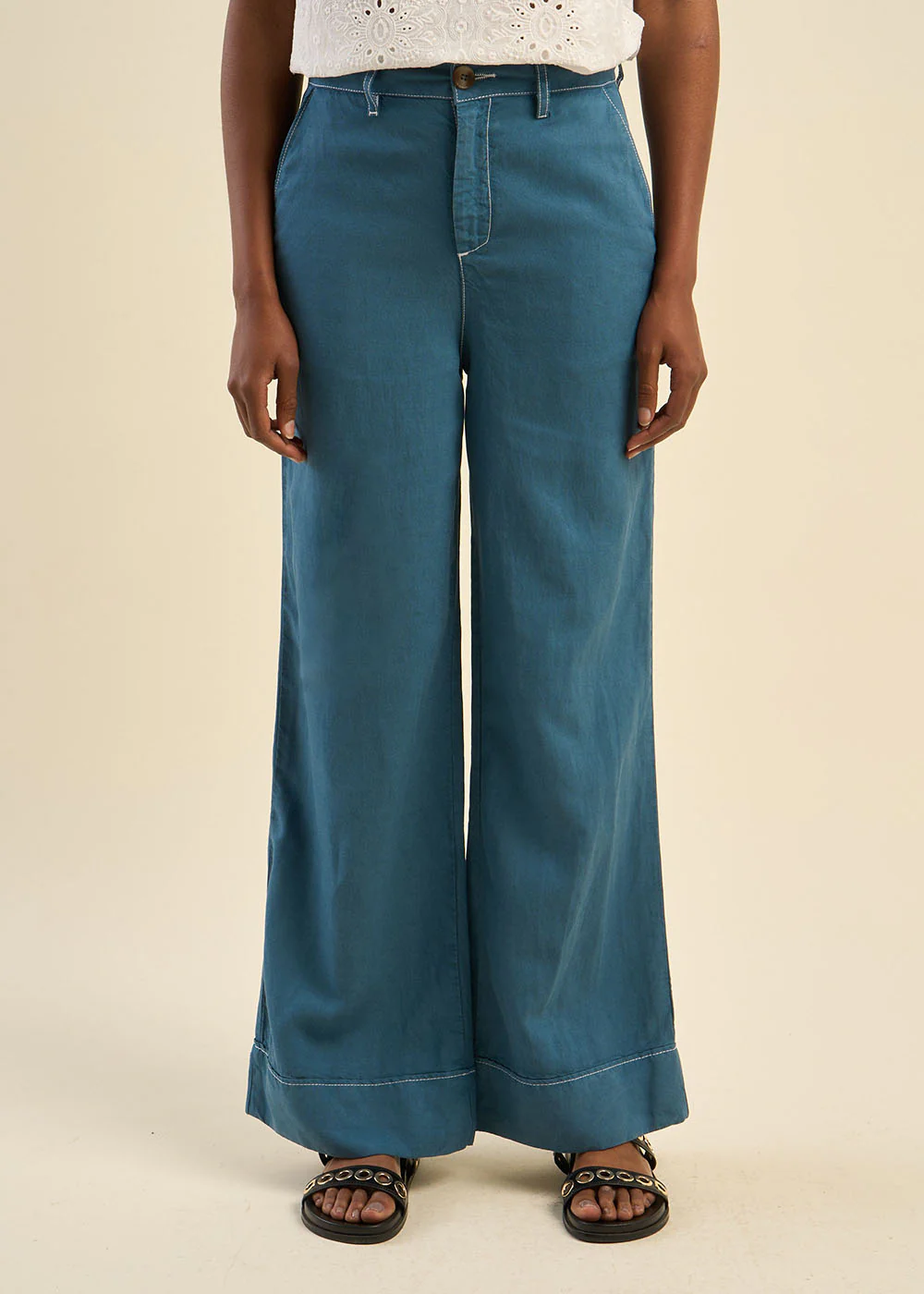 Pantalon jambe large - Image 4