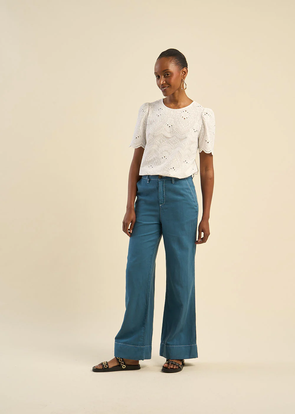 Pantalon jambe large - Image 5