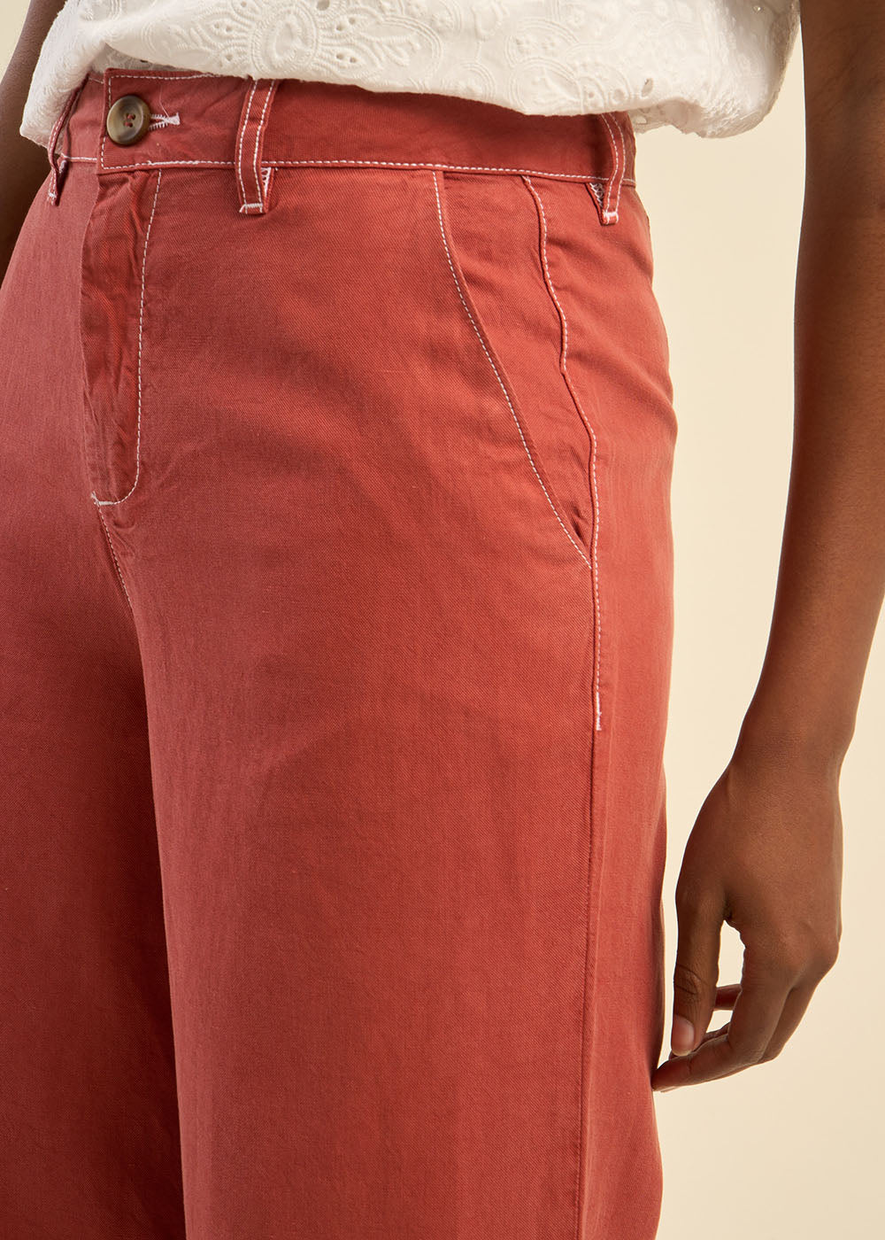 Pantalon jambe large - Image 4