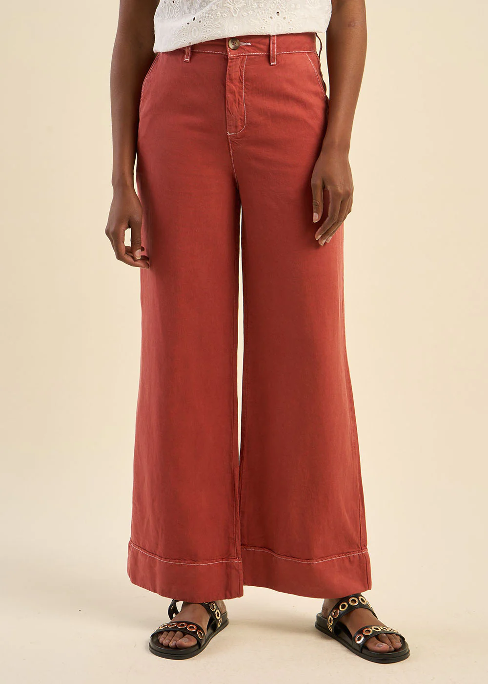Pantalon jambe large - Image 5
