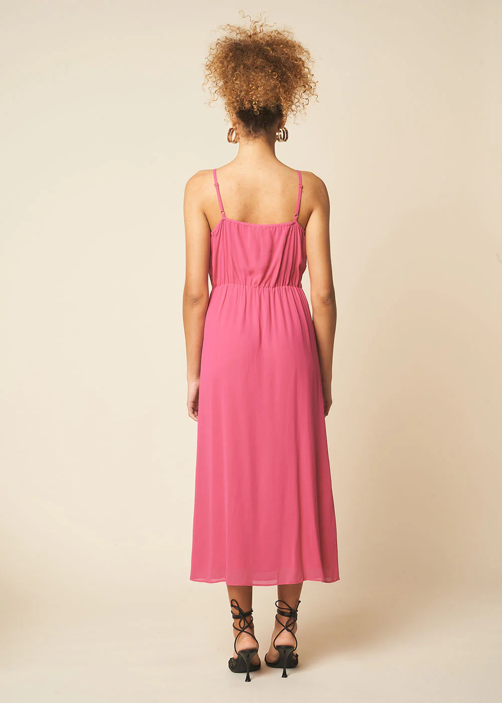 Robe midi décolleté cache coeur - Image 5