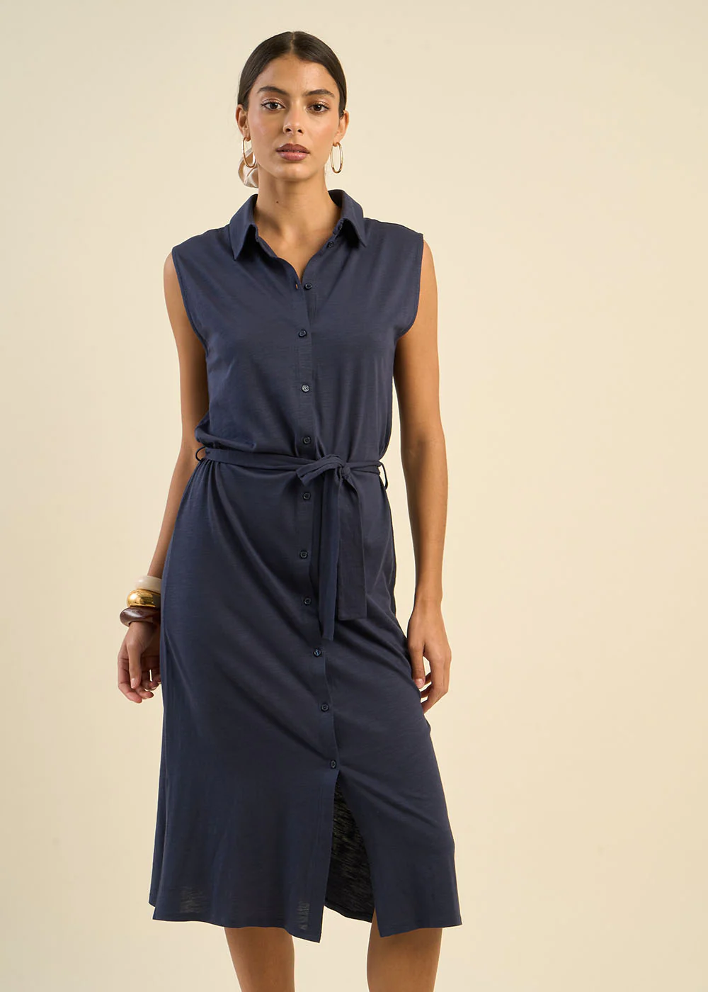 Robe chemise avec lien à nouer - Image 6