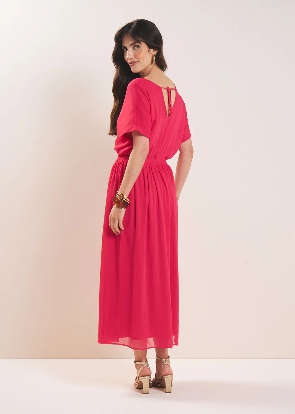 Robe longue col V - Image 3