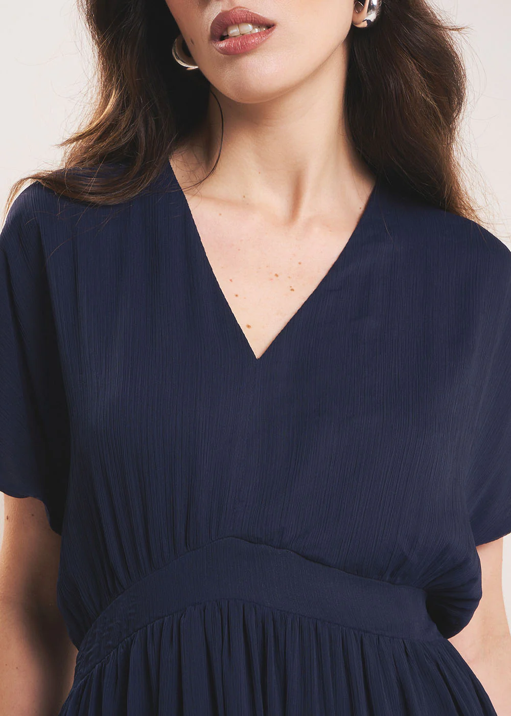 Robe longue col V - Image 4
