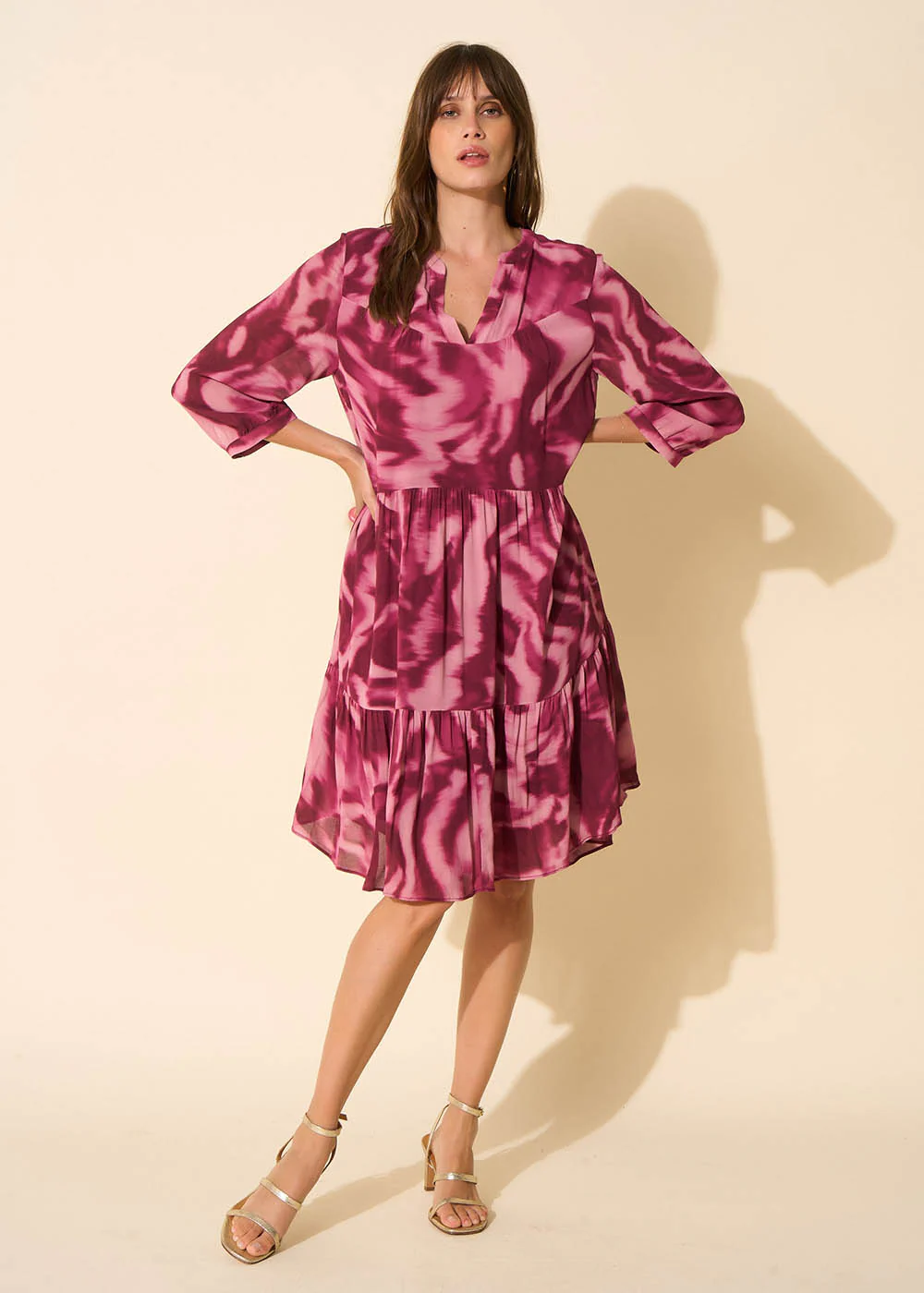 Robe imprimée avec volants - Image 5