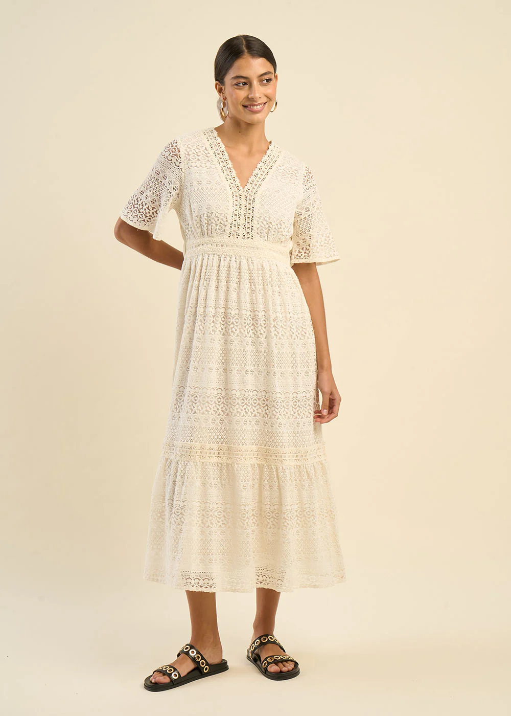 Robe longue en dentelle - Image 5