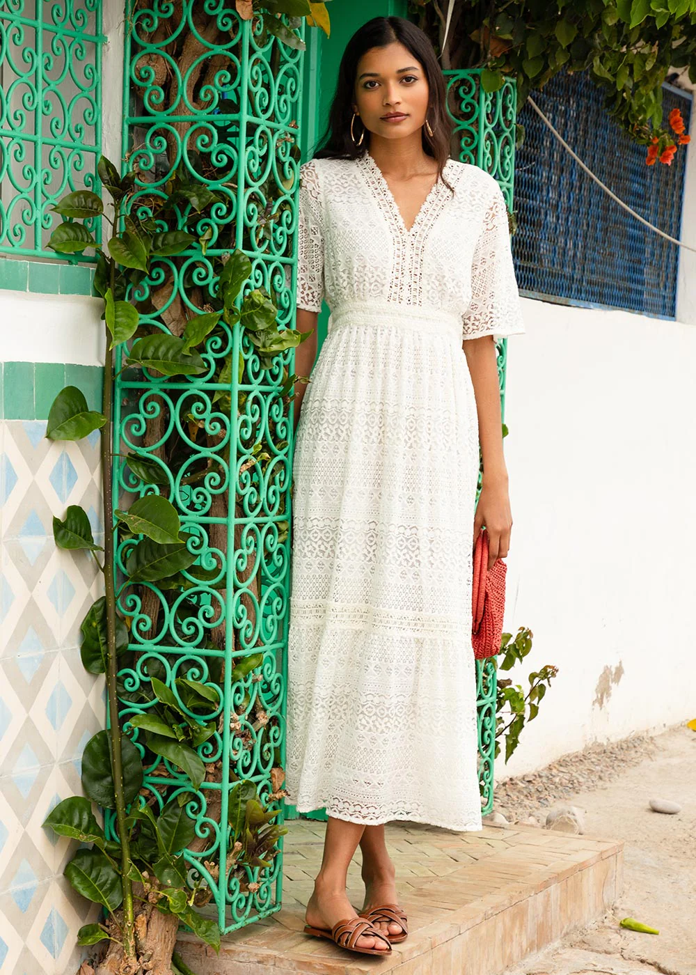 Robe longue en dentelle - Image 6