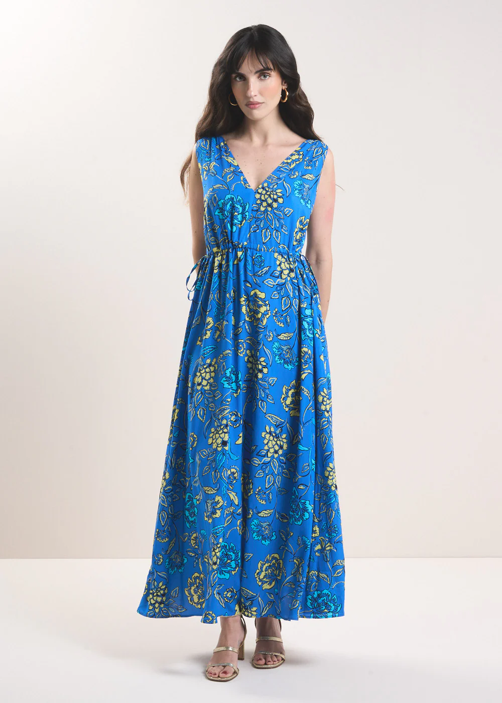 Robe midi imprimée