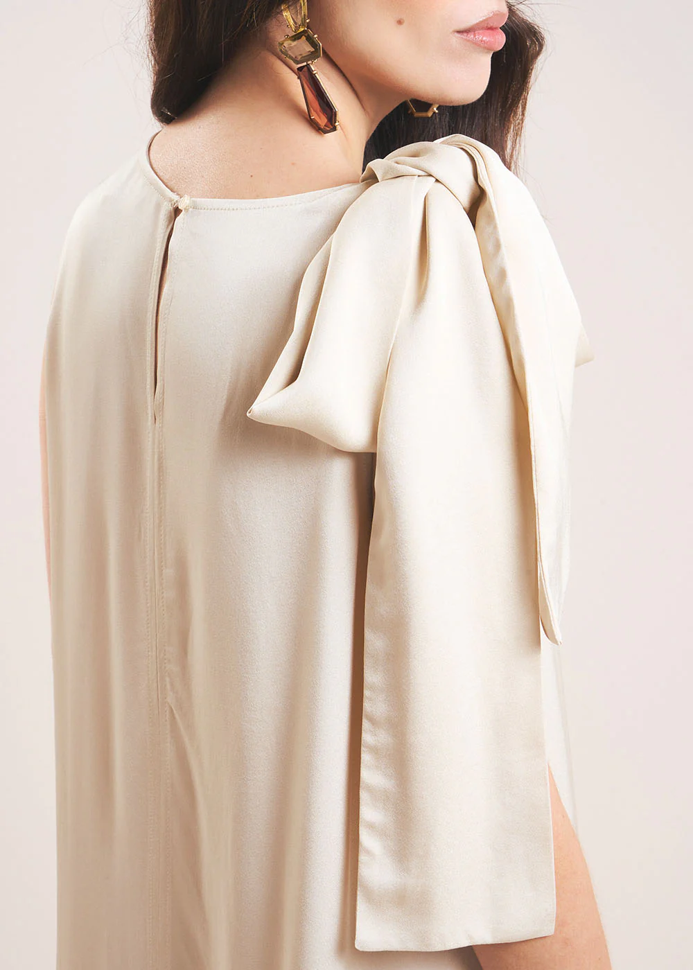 Robe longue satinée - Image 5