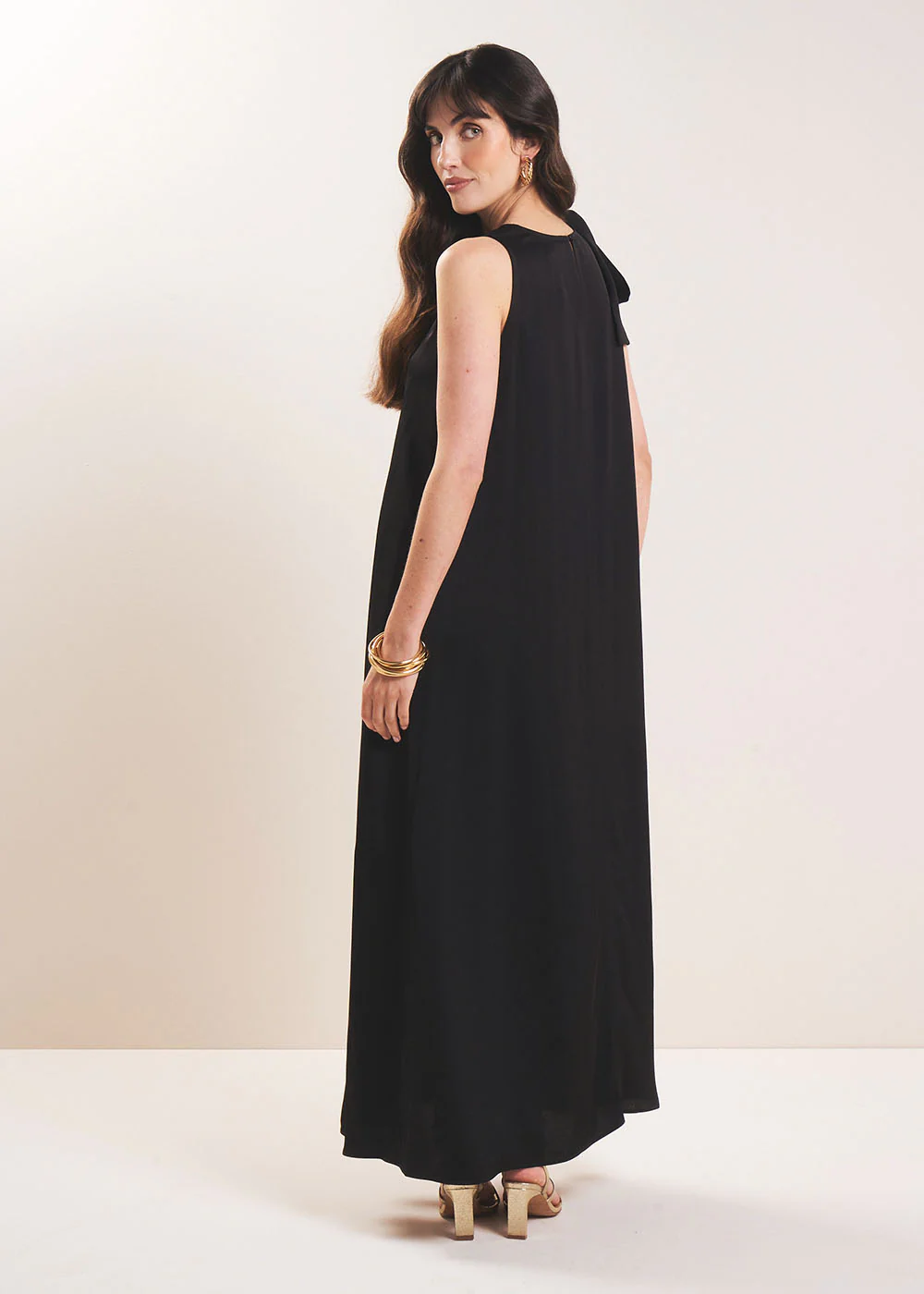 Robe longue satinée - Image 3