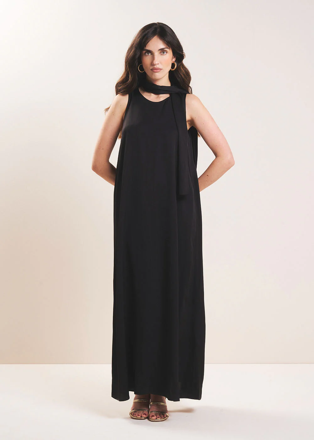 Robe longue satinée - Image 6