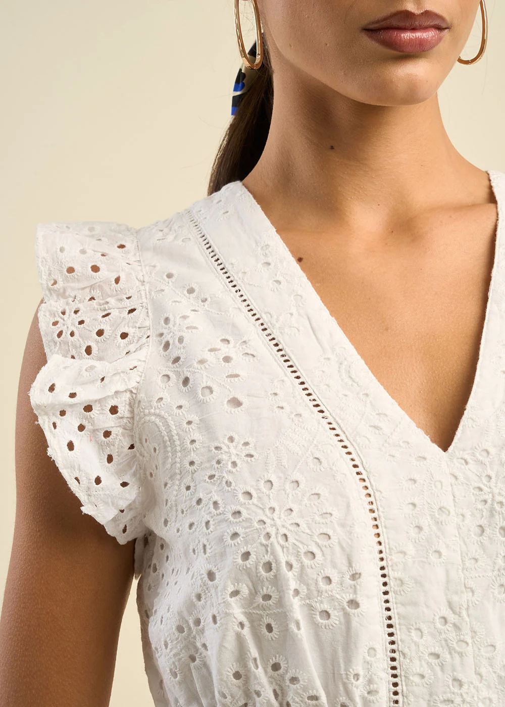 Robe longue en broderie anglaise - Image 4