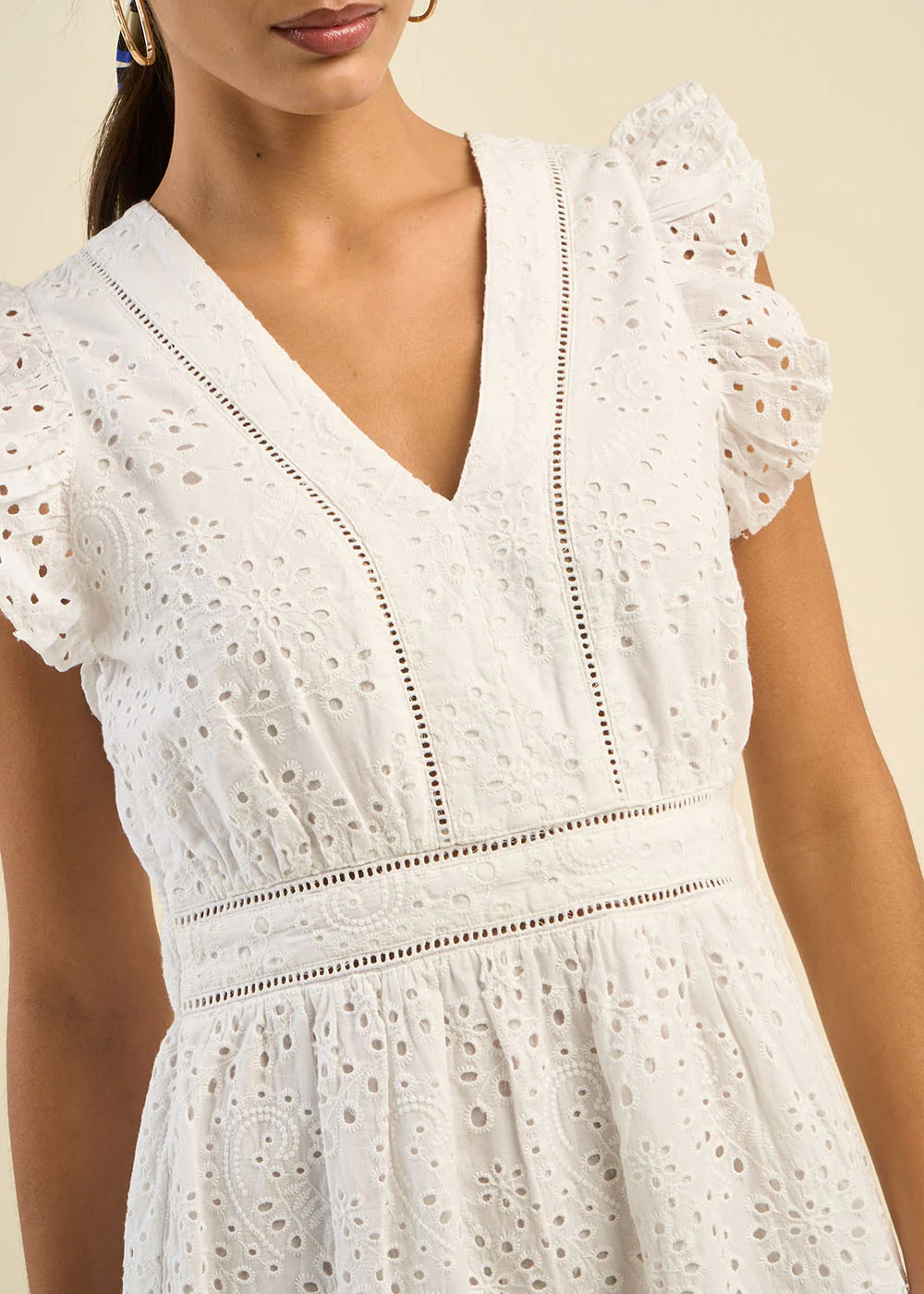 Robe longue en broderie anglaise - Image 7