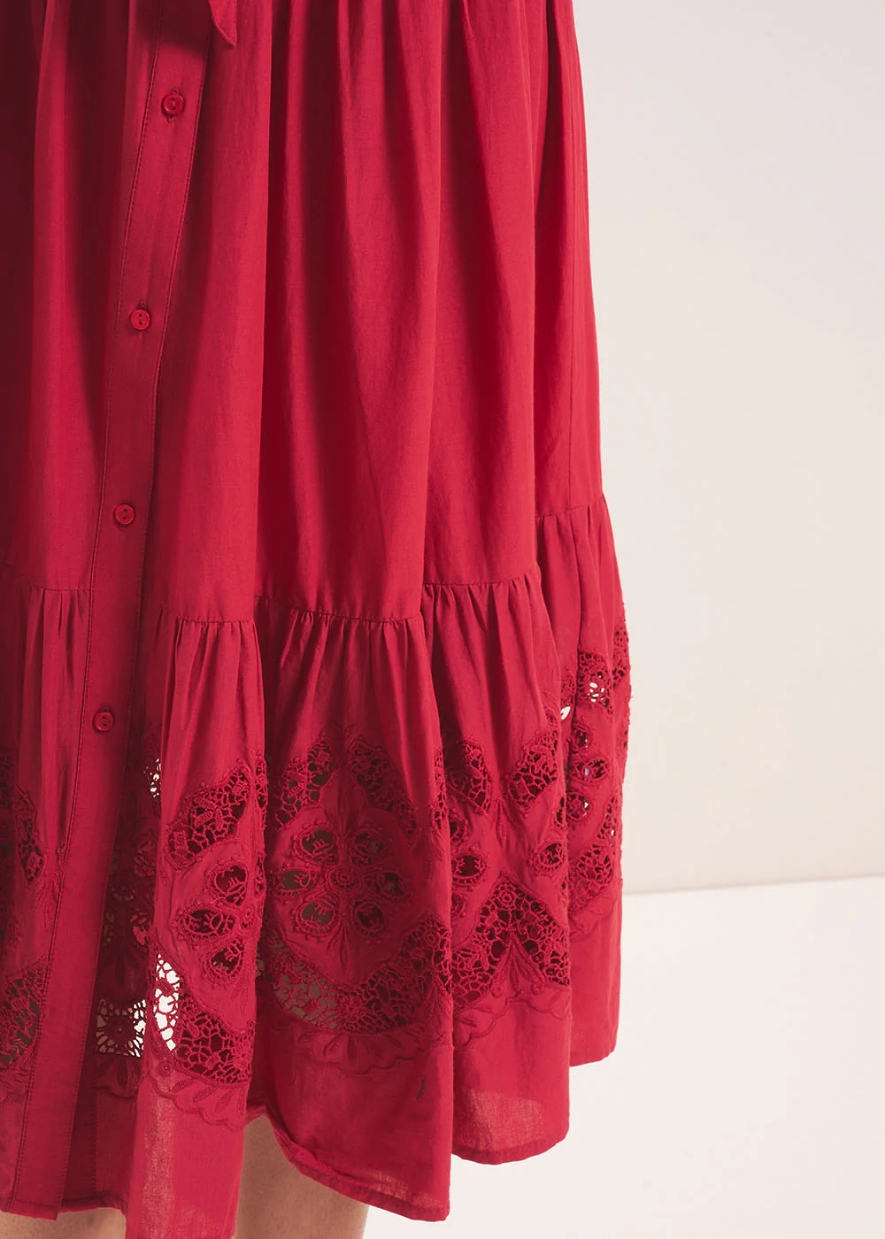Robe en voile de coton brodée - Image 5