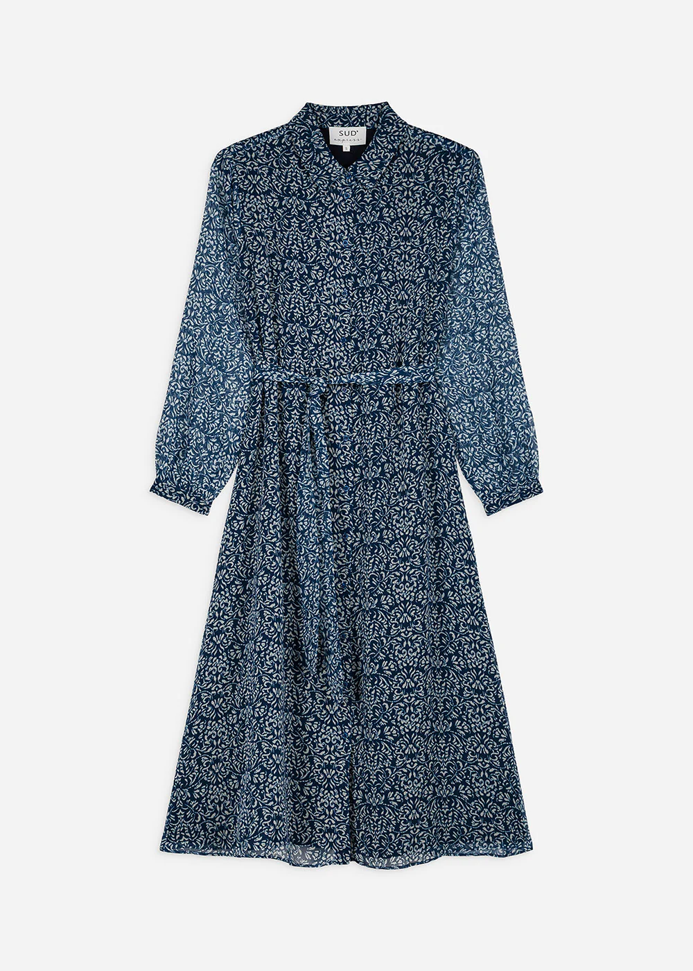 Robe chemise imprimée et longue - Image 6