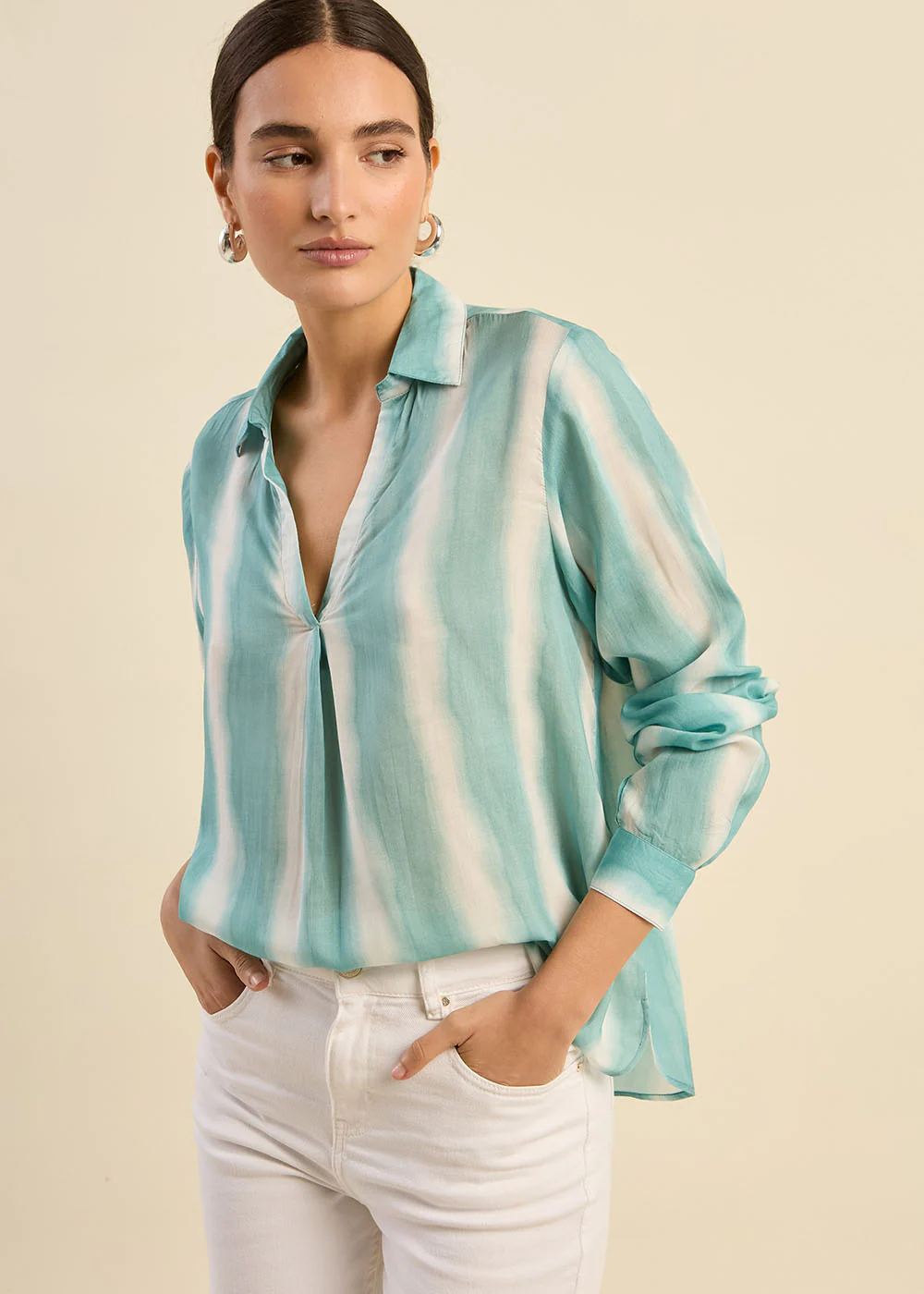 Top fluide à rayures tie and dye - Image 5