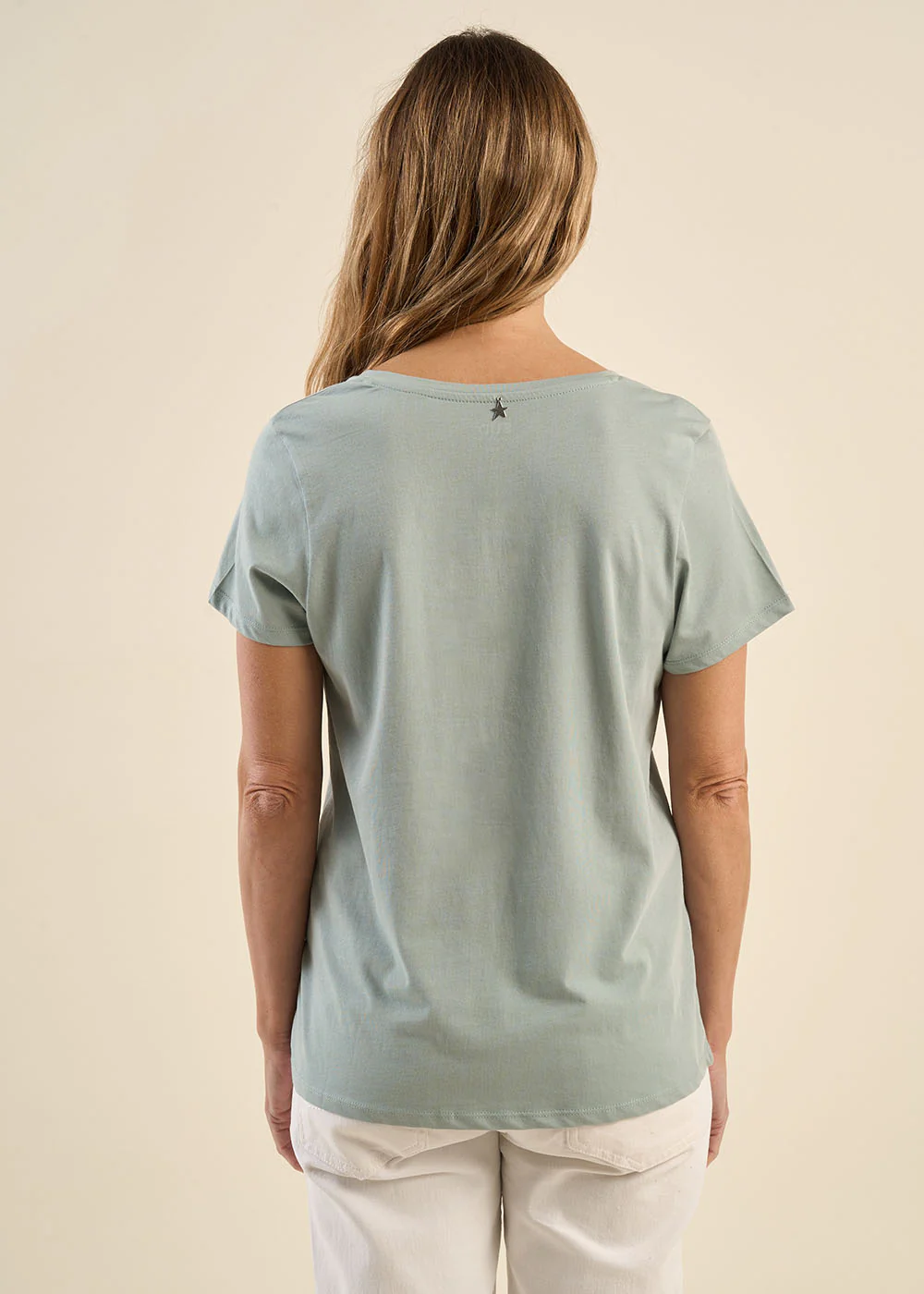 Tee-shirt col V en coton - Image 3