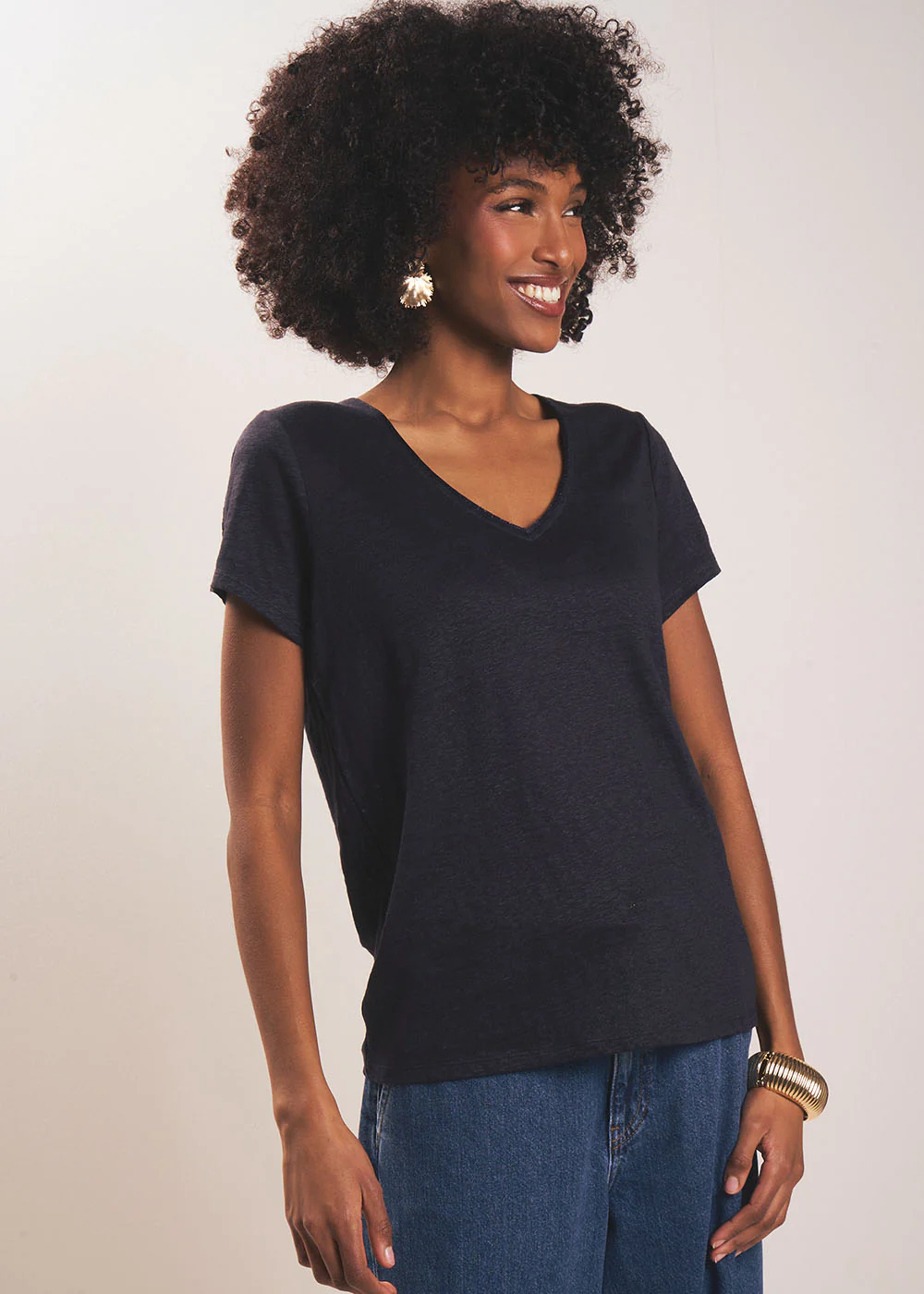 Tee-shirt à col V - Image 5