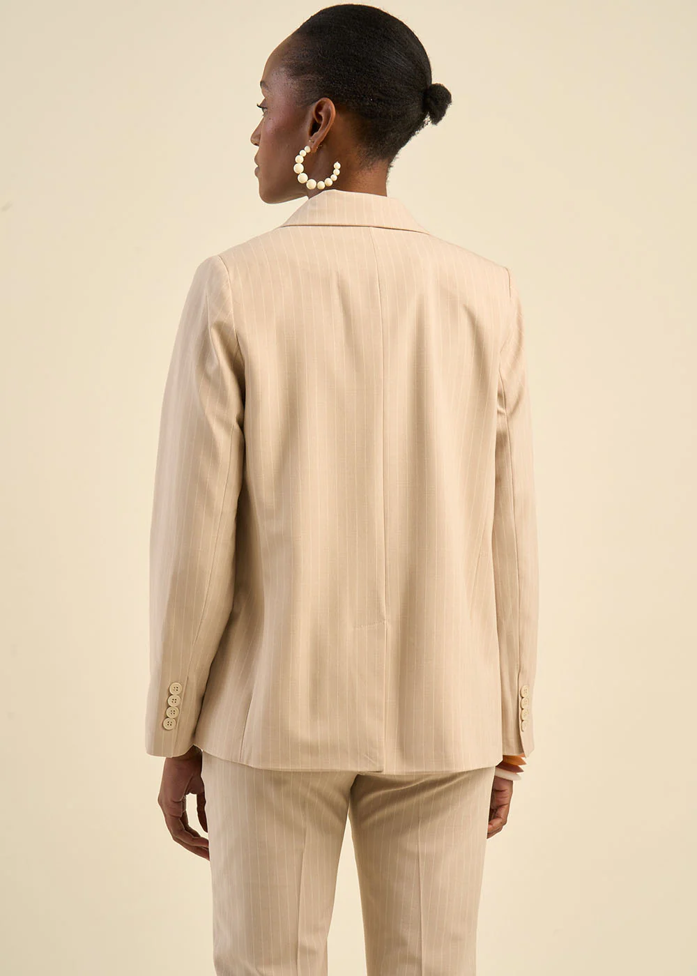 Veste de tailleur à rayures - Image 3