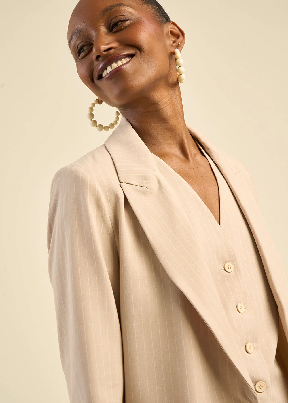 Veste de tailleur à rayures - Image 5