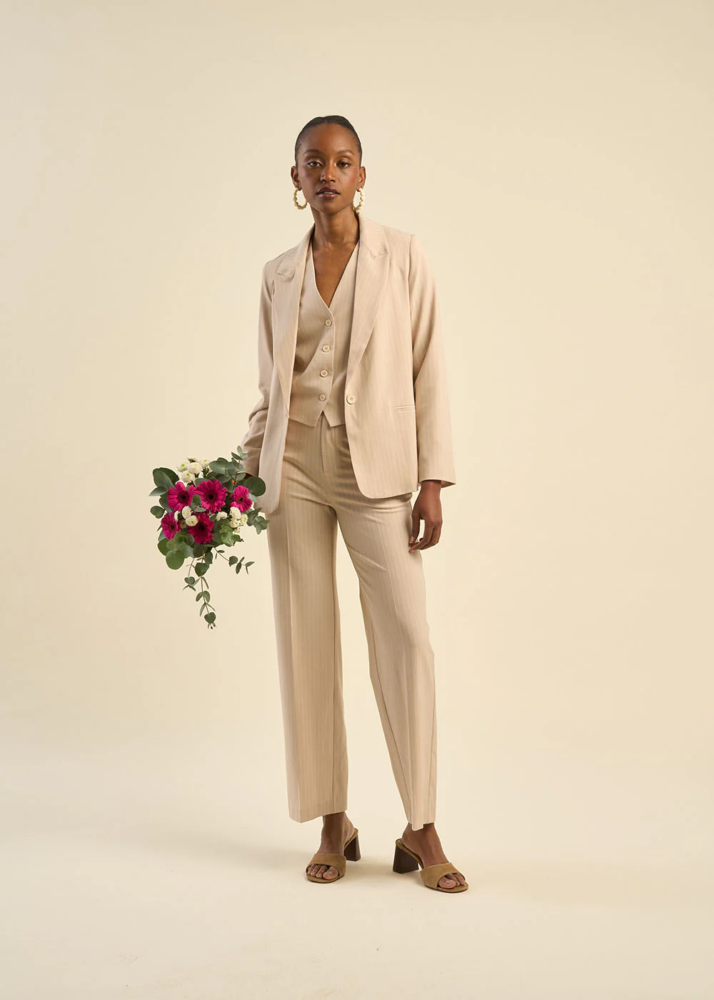 Veste de tailleur à rayures - Image 6