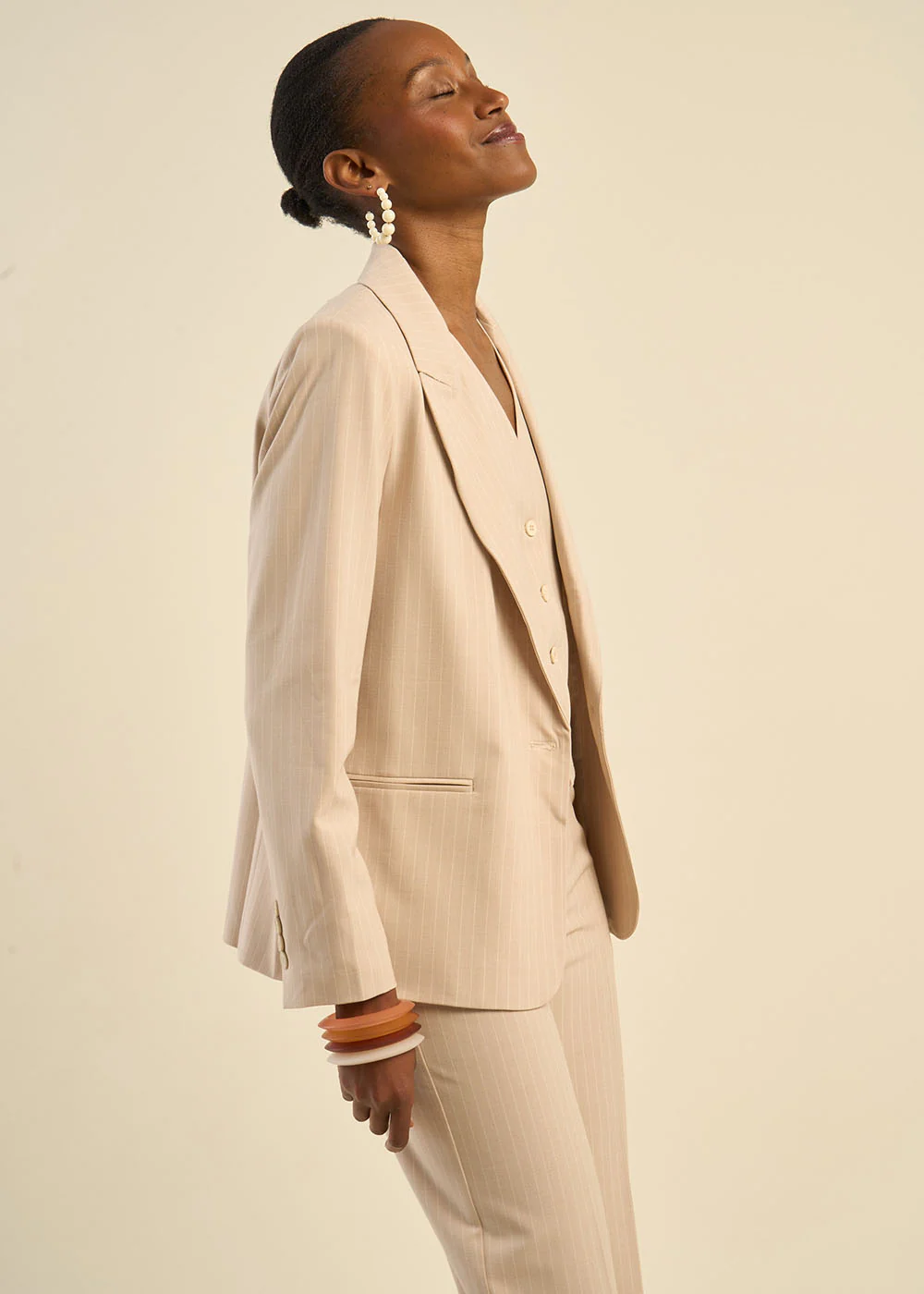 Veste de tailleur à rayures - Image 7